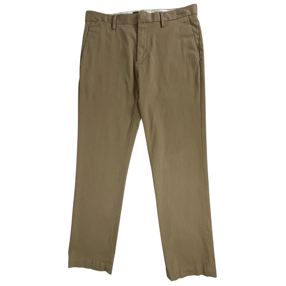 Banana Republic Rapid Movement Chino Pants 34x31 Khaki Tan Tailored Performance
